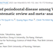 Prevalence of periodontal disease among Vietnamese adults: A systematic review and meta-analysis